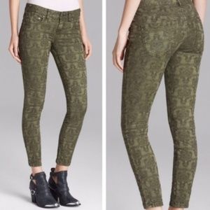 Free People Jacquard Pants Skinny Jeans